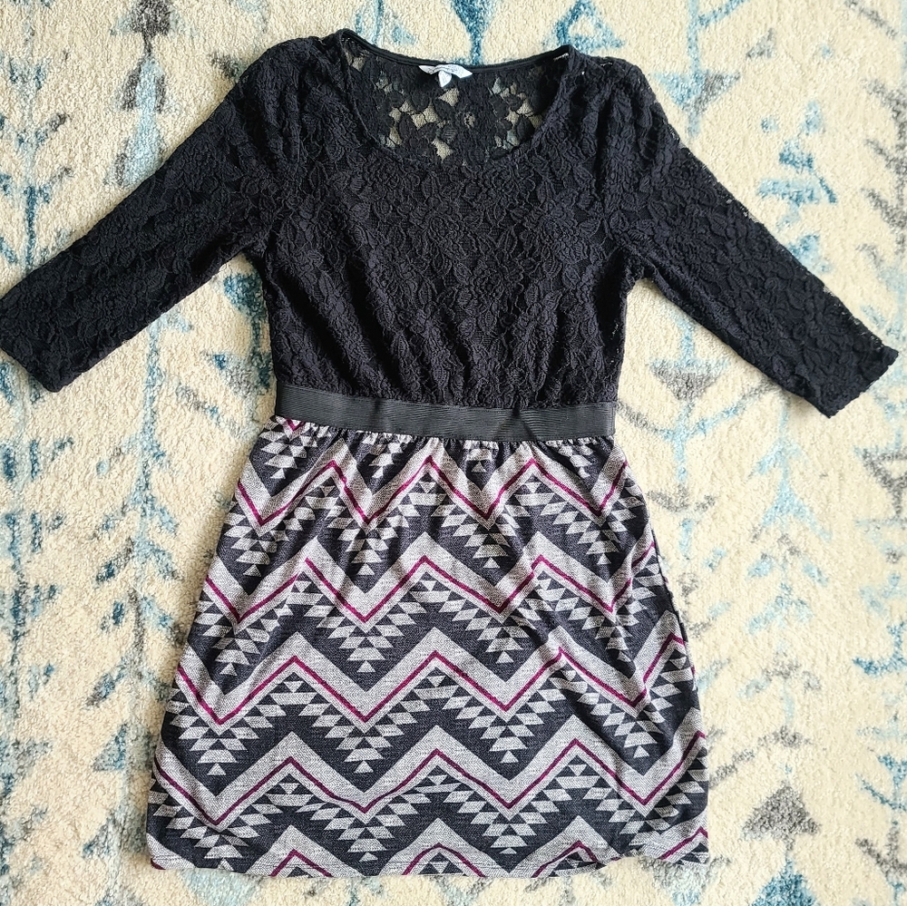 Speechless Casual Mini Dress | Reputation Era | Little Black Dress | Chevron XL